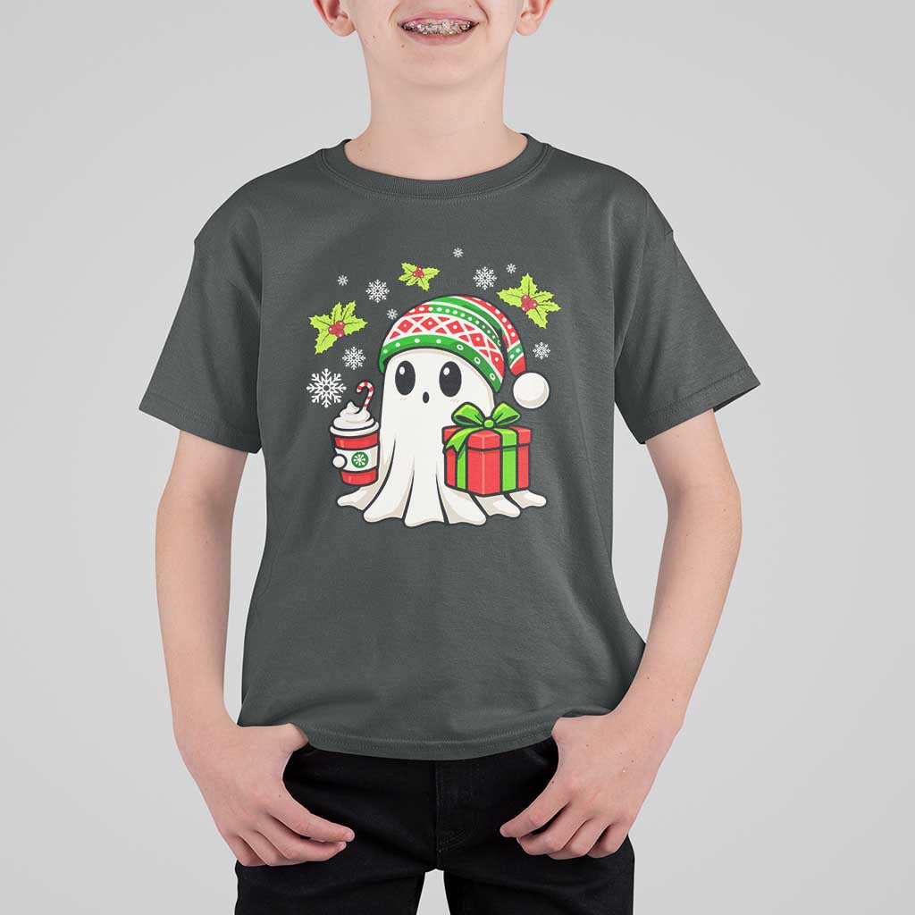 Ghost Santa Christmas T Shirt For Kid Holiday Xmas Halloween - Wonder Print Shop