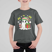 Ghost Santa Christmas T Shirt For Kid Holiday Xmas Halloween - Wonder Print Shop