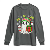 Ghost Santa Christmas Long Sleeve Shirt Holiday Xmas Halloween - Wonder Print Shop