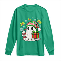 Ghost Santa Christmas Long Sleeve Shirt Holiday Xmas Halloween - Wonder Print Shop
