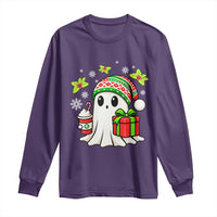 Ghost Santa Christmas Long Sleeve Shirt Holiday Xmas Halloween - Wonder Print Shop