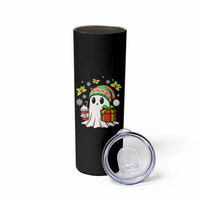 Ghost Santa Christmas Skinny Tumbler Holiday Xmas Halloween - Wonder Print Shop