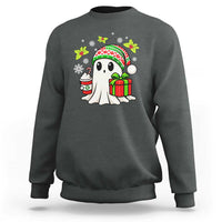 Ghost Santa Christmas Sweatshirt Holiday Xmas Halloween - Wonder Print Shop