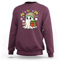 Ghost Santa Christmas Sweatshirt Holiday Xmas Halloween - Wonder Print Shop