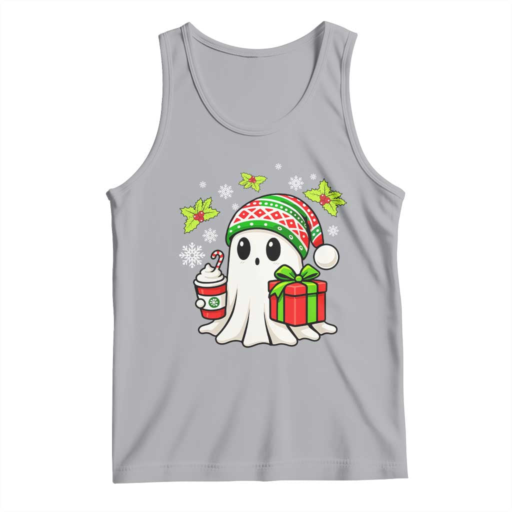 Ghost Santa Christmas Tank Top Holiday Xmas Halloween - Wonder Print Shop