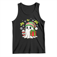 Ghost Santa Christmas Tank Top Holiday Xmas Halloween - Wonder Print Shop