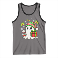 Ghost Santa Christmas Tank Top Holiday Xmas Halloween - Wonder Print Shop