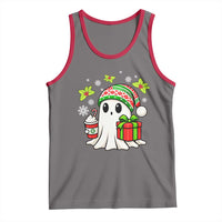 Ghost Santa Christmas Tank Top Holiday Xmas Halloween - Wonder Print Shop