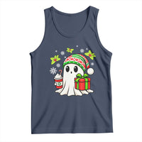 Ghost Santa Christmas Tank Top Holiday Xmas Halloween - Wonder Print Shop