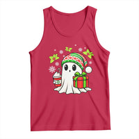 Ghost Santa Christmas Tank Top Holiday Xmas Halloween - Wonder Print Shop