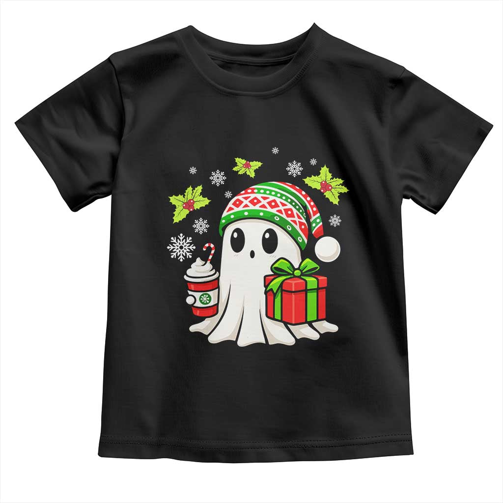 Ghost Santa Christmas Toddler T Shirt Holiday Xmas Halloween - Wonder Print Shop