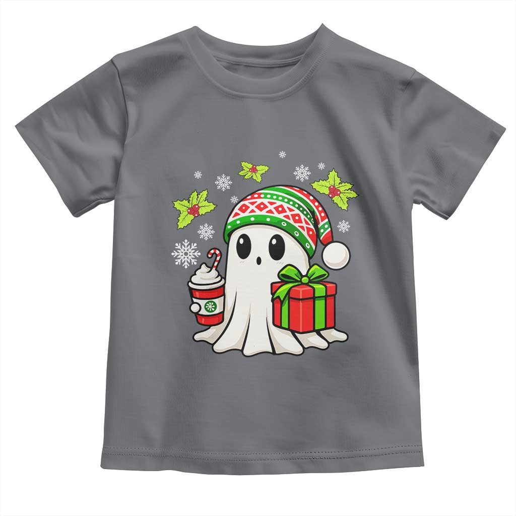 Ghost Santa Christmas Toddler T Shirt Holiday Xmas Halloween - Wonder Print Shop
