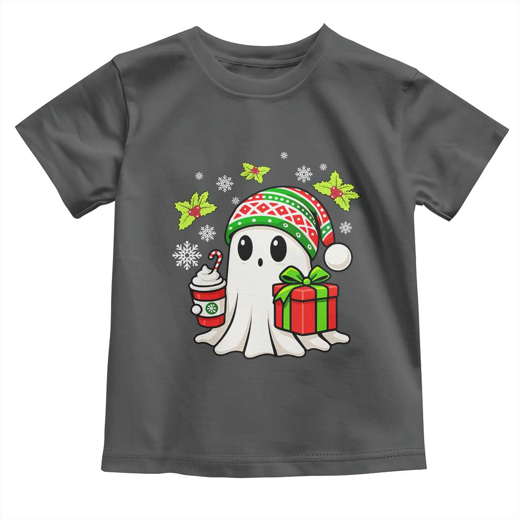 Ghost Santa Christmas Toddler T Shirt Holiday Xmas Halloween - Wonder Print Shop