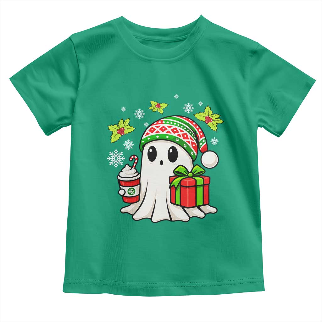 Ghost Santa Christmas Toddler T Shirt Holiday Xmas Halloween - Wonder Print Shop