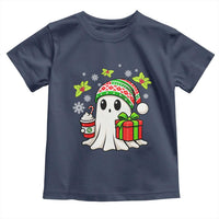 Ghost Santa Christmas Toddler T Shirt Holiday Xmas Halloween - Wonder Print Shop