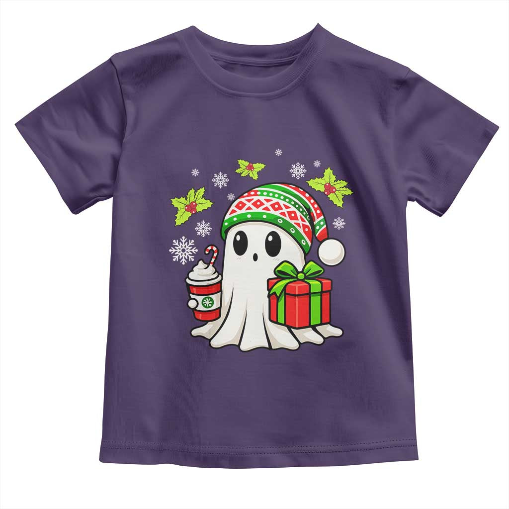 Ghost Santa Christmas Toddler T Shirt Holiday Xmas Halloween - Wonder Print Shop