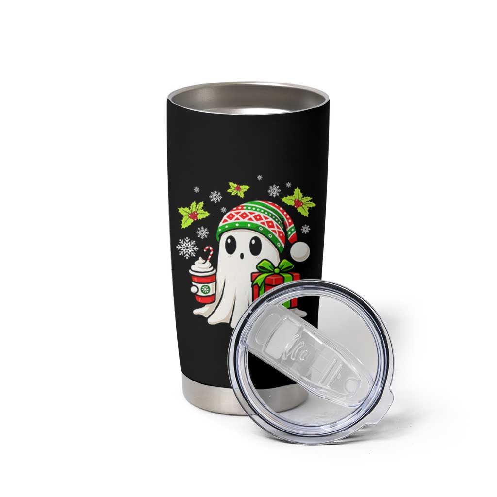 Ghost Santa Christmas Tumbler Cup Holiday Xmas Halloween - Wonder Print Shop