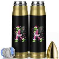 Bigfoot Christmas Tree Bullet Tumbler Pink Xmas Funny Green Sasquatch - Wonder Print Shop