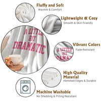 A Little Bit Dramatic Throw Blanket Funny Regina Costume - Wonder Print Shop