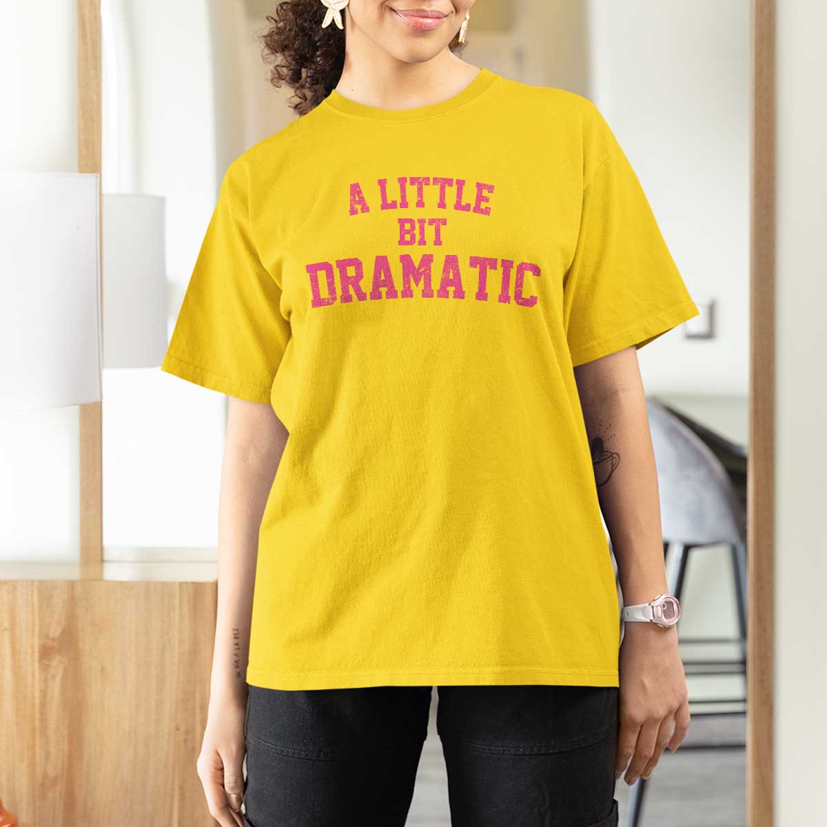 A Little Bit Dramatic T Shirt For Women Funny Regina Costume - Wonder Print Shop
