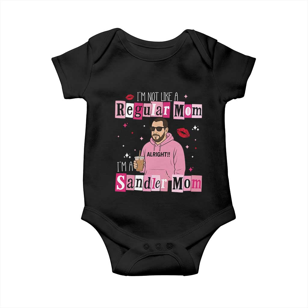 Not A Regular Mom I'm A Sandler Mom Baby Onesie Retro Movie Actor Adam Fan - Wonder Print Shop