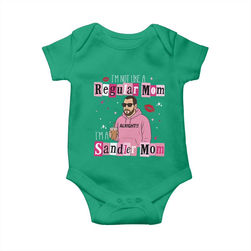 Not A Regular Mom I'm A Sandler Mom Baby Onesie Retro Movie Actor Adam Fan - Wonder Print Shop