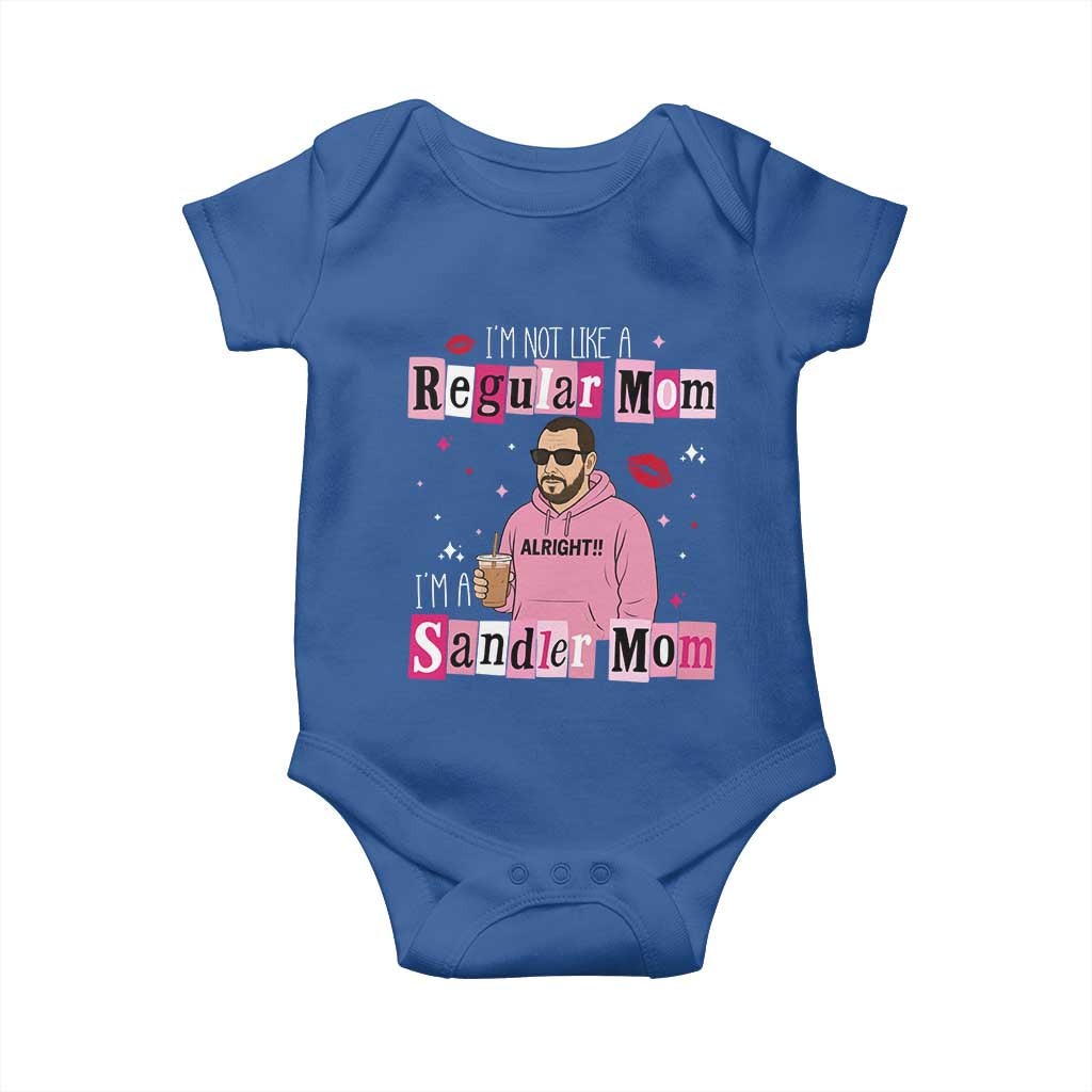 Not A Regular Mom I'm A Sandler Mom Baby Onesie Retro Movie Actor Adam Fan - Wonder Print Shop