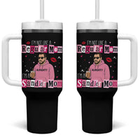 Not A Regular Mom I'm A Sandler Mom Tumbler With Handle Retro Movie Actor Adam Fan - Wonder Print Shop