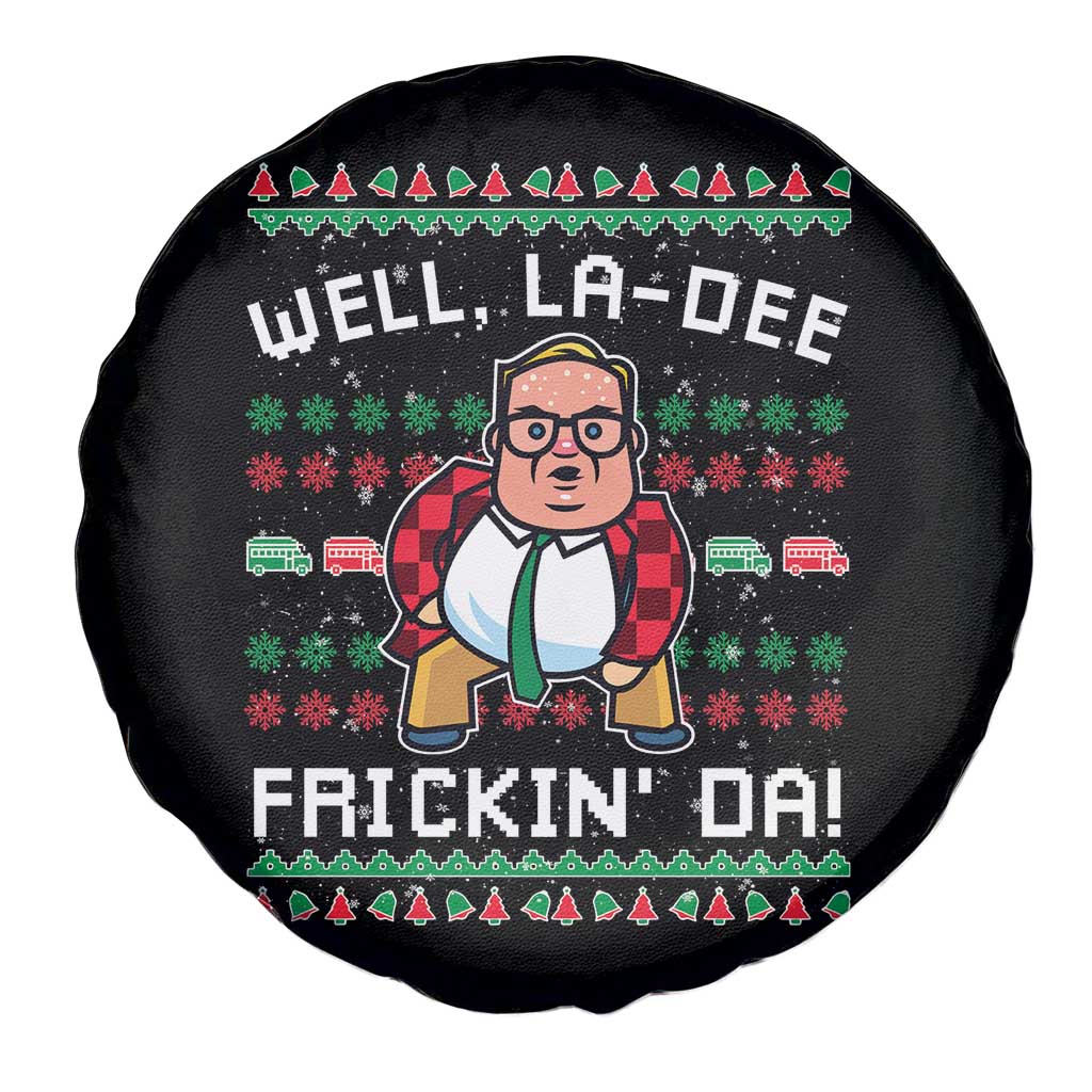 Funny Ugly Christmas Spare Tire Cover Well La Dee Frickin Da Xmas Saturday Night - Wonder Print Shop