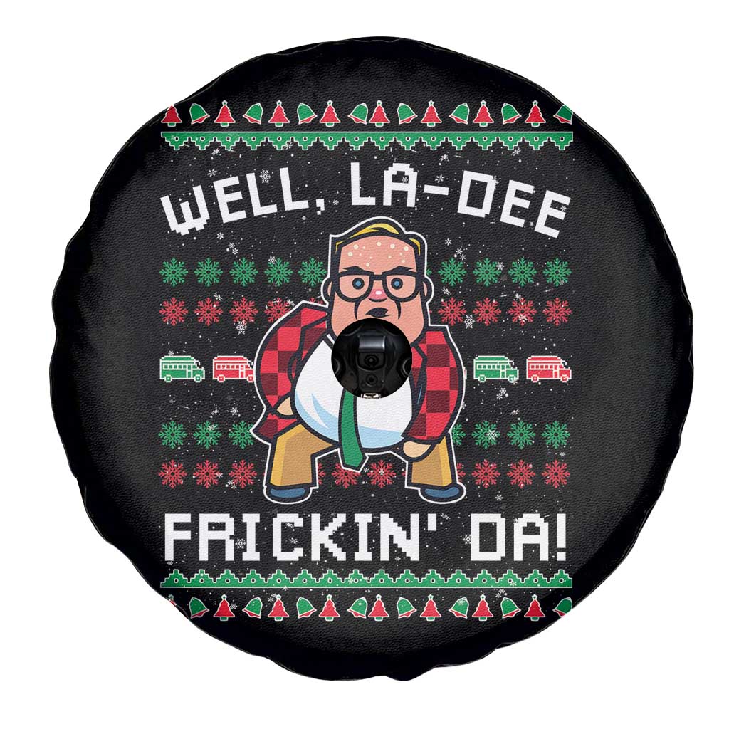 Funny Ugly Christmas Spare Tire Cover Well La Dee Frickin Da Xmas Saturday Night - Wonder Print Shop