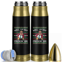 Funny Ugly Christmas Bullet Tumbler Well La Dee Frickin Da Xmas Saturday Night - Wonder Print Shop