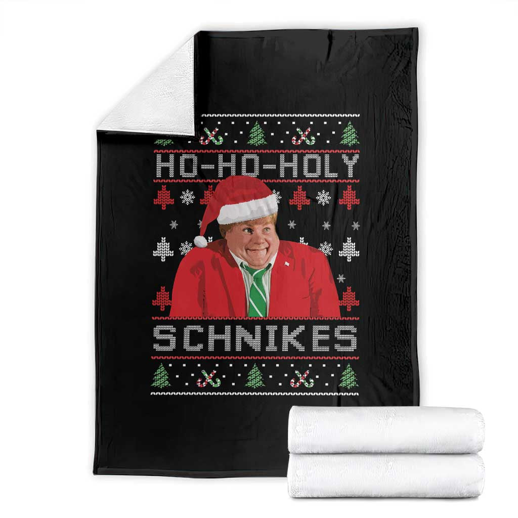 Funny Ugly Christmas Throw Blanket Chris Holy Schnikes Farley - Wonder Print Shop