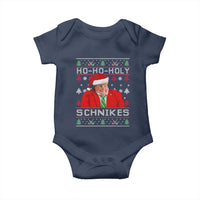 Funny Ugly Christmas Baby Onesie Chris Holy Schnikes Farley - Wonder Print Shop