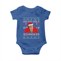 Funny Ugly Christmas Baby Onesie Chris Holy Schnikes Farley - Wonder Print Shop