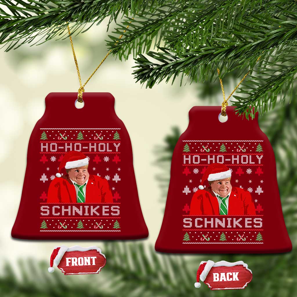 Funny Ugly Christmas Ceramic Ornament Chris Holy Schnikes Farley - Wonder Print Shop