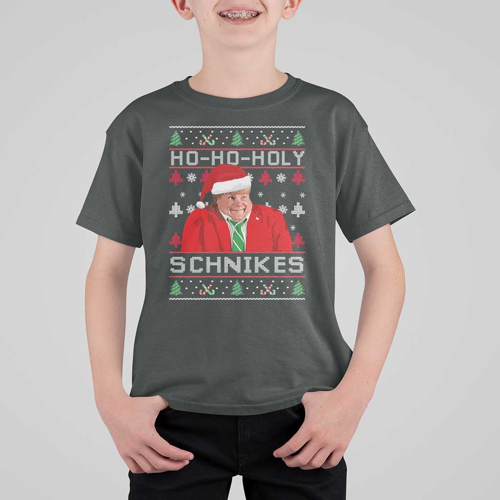 Funny Ugly Christmas T Shirt For Kid Chris Holy Schnikes Farley - Wonder Print Shop