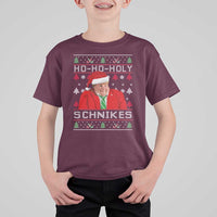 Funny Ugly Christmas T Shirt For Kid Chris Holy Schnikes Farley - Wonder Print Shop
