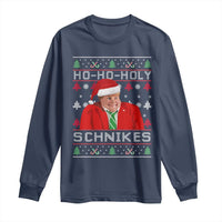 Funny Ugly Christmas Long Sleeve Shirt Chris Holy Schnikes Farley - Wonder Print Shop