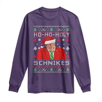 Funny Ugly Christmas Long Sleeve Shirt Chris Holy Schnikes Farley - Wonder Print Shop