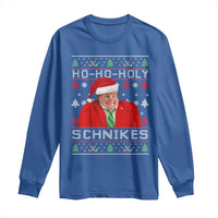 Funny Ugly Christmas Long Sleeve Shirt Chris Holy Schnikes Farley - Wonder Print Shop
