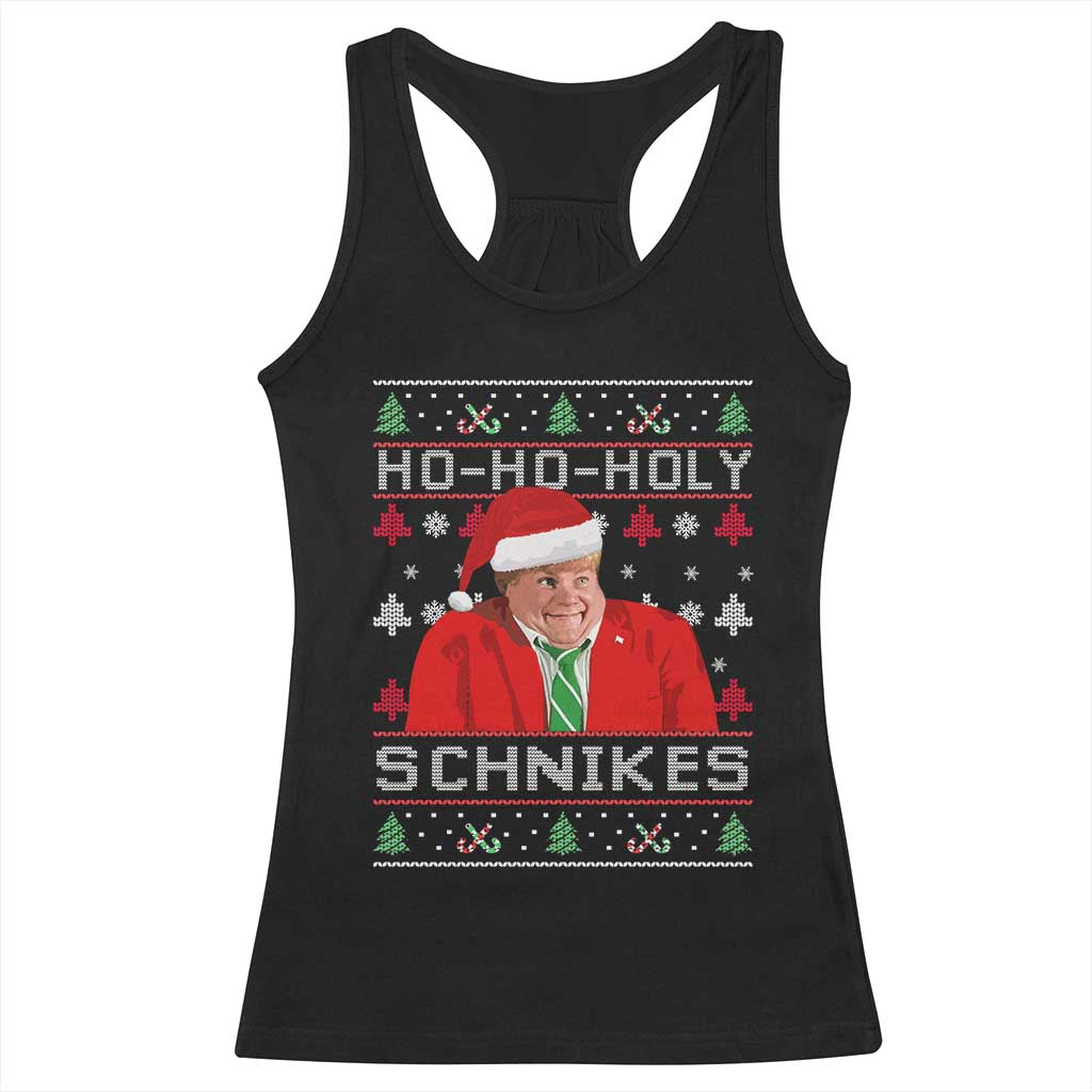 Funny Ugly Christmas Racerback Tank Top Chris Holy Schnikes Farley - Wonder Print Shop