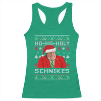 Funny Ugly Christmas Racerback Tank Top Chris Holy Schnikes Farley - Wonder Print Shop