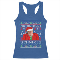 Funny Ugly Christmas Racerback Tank Top Chris Holy Schnikes Farley - Wonder Print Shop