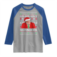 Funny Ugly Christmas Raglan Shirt Chris Holy Schnikes Farley - Wonder Print Shop