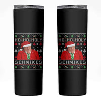 Funny Ugly Christmas Skinny Tumbler Chris Holy Schnikes Farley - Wonder Print Shop
