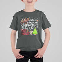 Funny Christmas T Shirt For Kid Jolliest Bunch Of Chipmunks This Side Of The Nut House - Wonder Print Shop