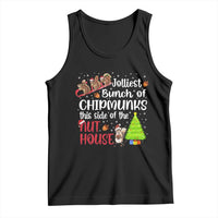 Funny Christmas Tank Top Jolliest Bunch Of Chipmunks This Side Of The Nut House - Wonder Print Shop