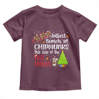 Funny Christmas Toddler T Shirt Jolliest Bunch Of Chipmunks This Side Of The Nut House - Wonder Print Shop