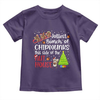 Funny Christmas Toddler T Shirt Jolliest Bunch Of Chipmunks This Side Of The Nut House - Wonder Print Shop