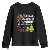 Funny Christmas Youth Sweatshirt Jolliest Bunch Of Chipmunks This Side Of The Nut House - Wonder Print Shop